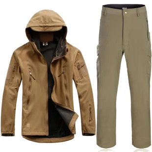 Winter Jacket Men Casual Army Camouflage Coat Military Men Tactical Jacket and Coats Set Waterproof Windproof Clothes - Цвет: OJ