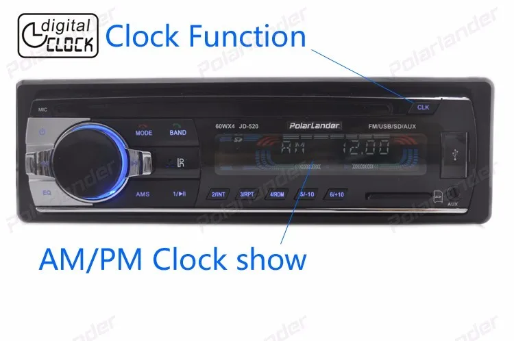 Bluetooth Handfree Автомобильный Радио MP3 аудио плеер FM/USB/SD/Aux In 1Din In Dash 12 в стерео пульт дистанционного управления Автоэлектроника сабвуфер