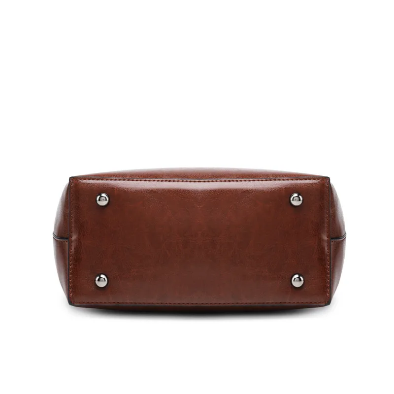 

ICEV New Simple European Fashion Casual Women Leather Handbags Cow Split Leather Top Handle Bags Handbags Women Famous Brands