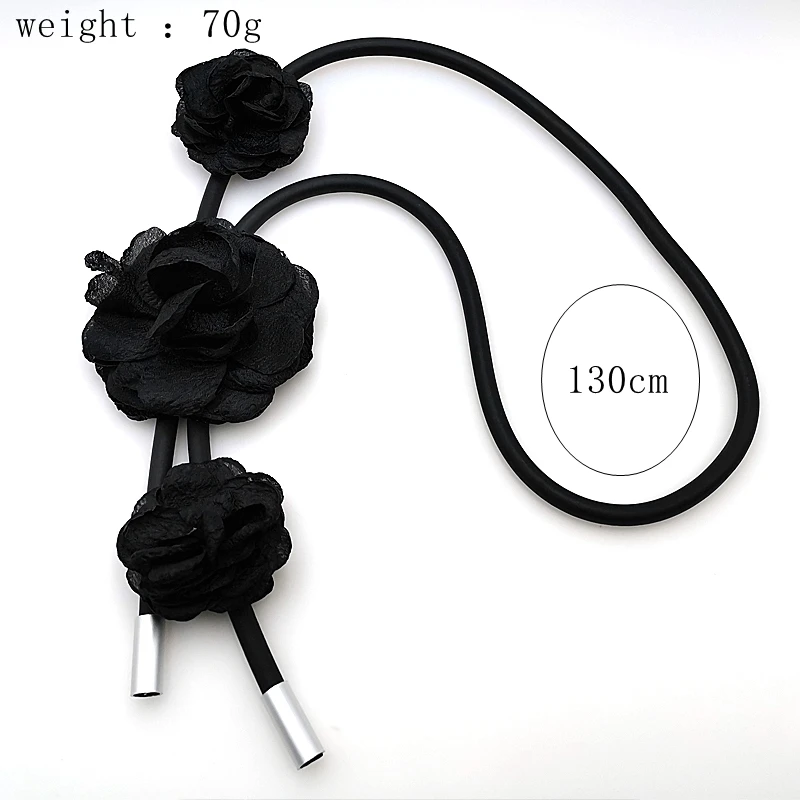 YD&ampYDBZ 2019 New Big Flower Pendant Necklace For Women Long NNecklaces Handmade Rubber Germany Style Adult Female |