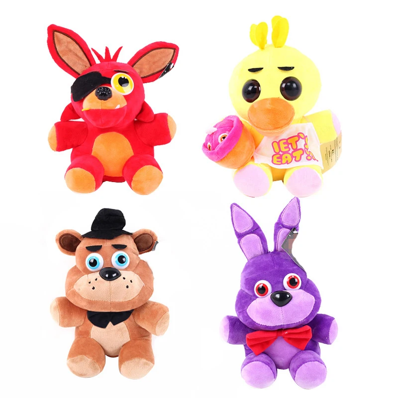 4 шт./лот кукла с мультяшными животными 6 &quot10&quot Five Nights At Freddy's FNAF Bonnie Foxy Freddy Chica