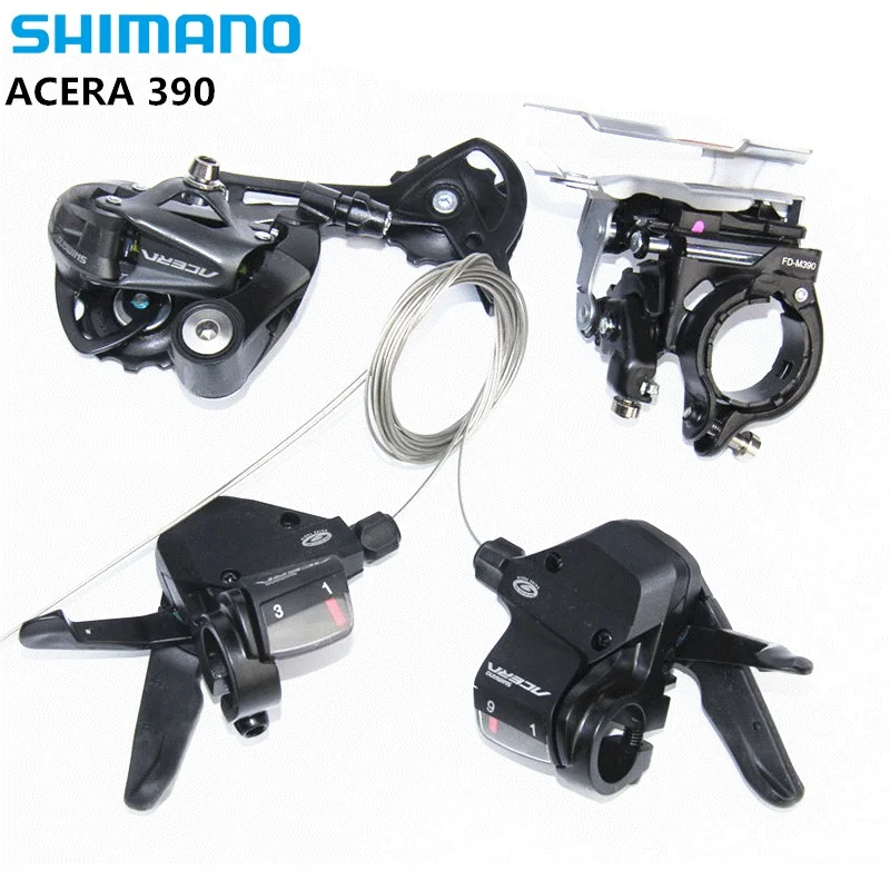 VSHIMANO ACERA M390 9S 27S скоростной комплект для горного велосипеда 3 части с рычагом