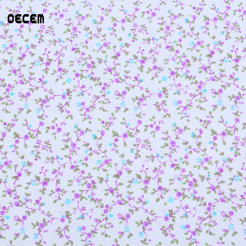 5PCS/lot Cotton Quilting Fabric Purple Tissus Fat Quarter Bundles Patchwork Tecidos For Tilda Doll Dress Handicraft O2-5-2 | Дом и сад