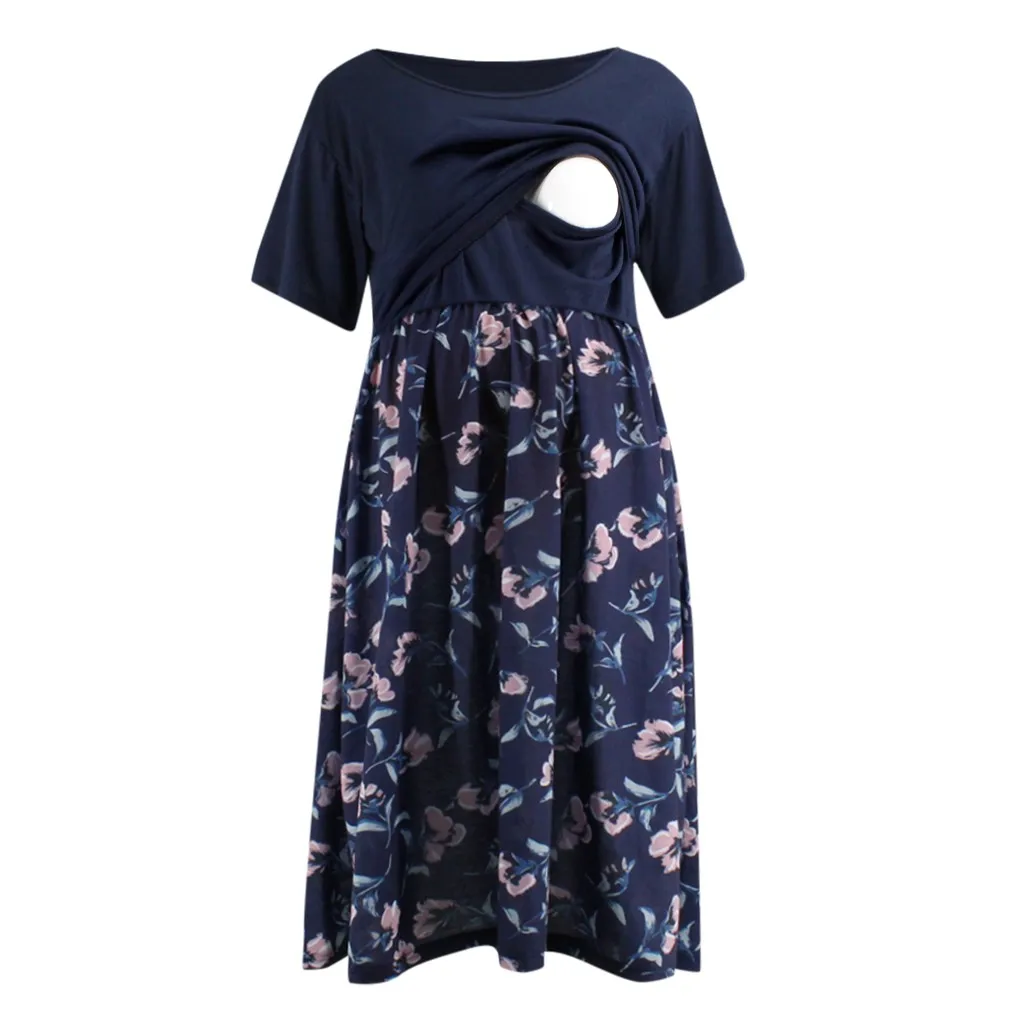 Женское платье для беременных SAGACE летние платья кормящих матерей с цветочным
