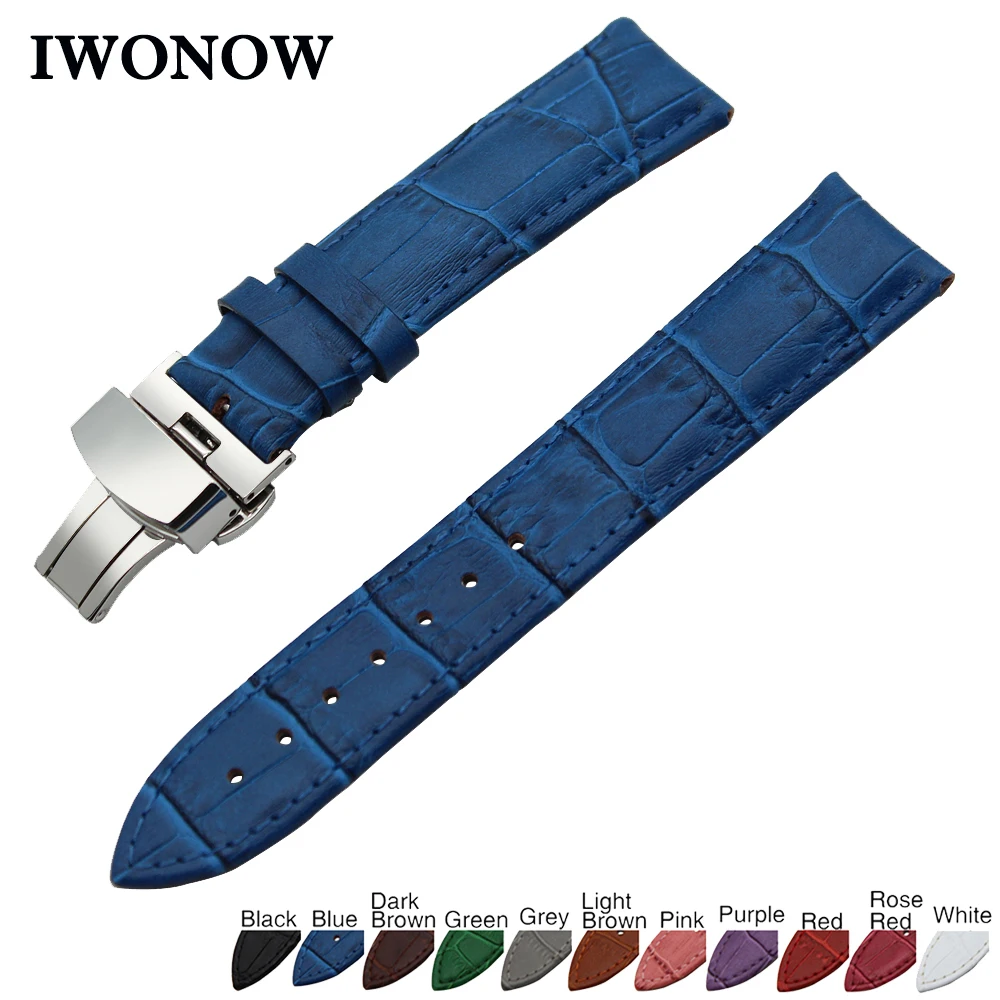 Ремешок из натуральной кожи для часов 18 мм 19 20 21 22 24 Tissot 1853 ремешок с пряжкой