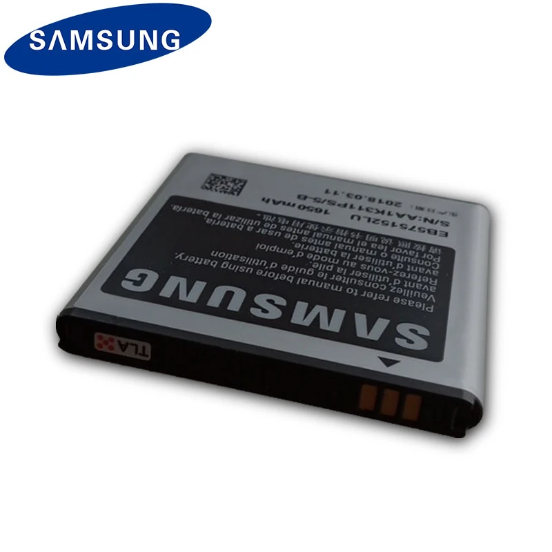 Оригинальный телефон SAMSUNG аккумулятор EB575152LU для Samsung Galaxy S I9000 i9001 I9003 I589 I8250 I919 D710 I779