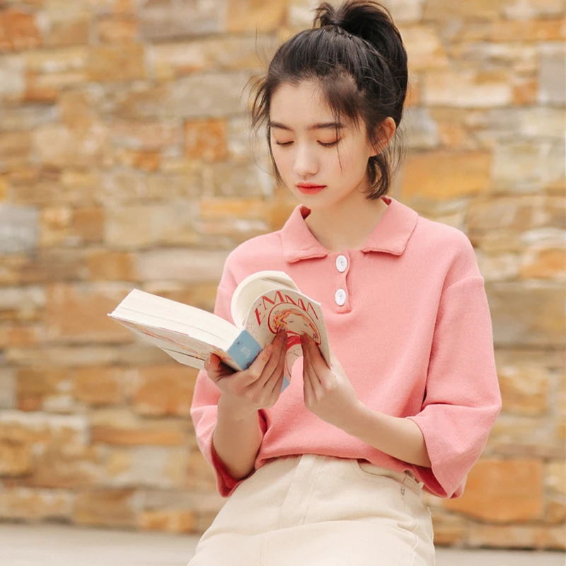 Ulzzang harajuku kawaii Топ Женская одежда 2020 летняя модная Милая винтажная рубашка с