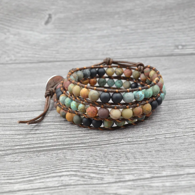 

2019 Fashion Couple Bracelet Natural Stone Yoga Beaded Bracelet Men's and Women's Friends Gifts Hand-woven Bracelet