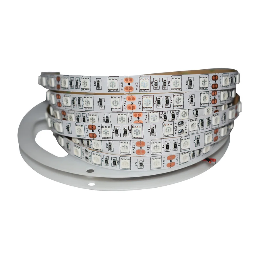 Светодиодное освещение для растений 1 м 2 3 4 5 12 В постоянного тока SMD 5050 гибкая