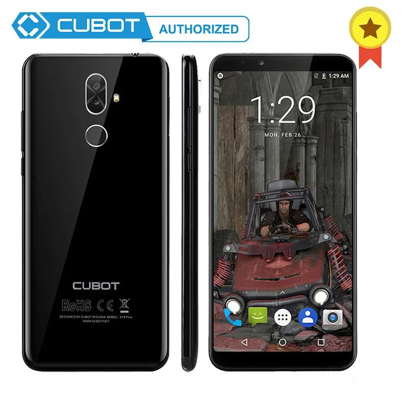 Cubot X18 плюс Android 8 0 MT6750T Восьмиядерный 18:9 5 99 дюймов 2160*1080 FHD + Экран 4G B Оперативная