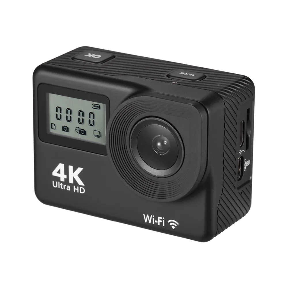 

Andoer 4K со сверхвысоким разрешением Ultra HD, WiFi, экшн-камера для занятий спортом, Камера 18MP 170 ° Широкий формат 2,0 дюймов ЖК-дисплей Экран, выдержив...