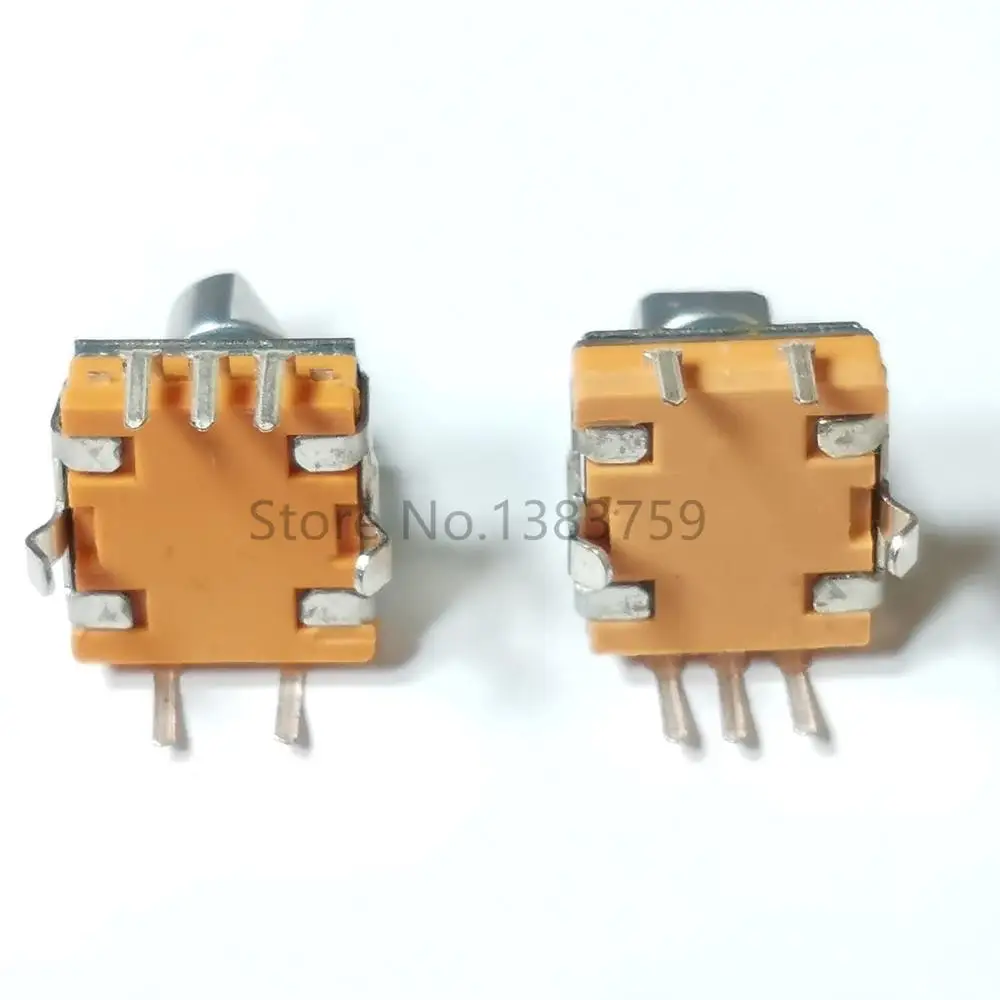 2pcs High quality EC11 encoder switch 30 positioning 15 pulse axis length 10MM car volume code potentiometer