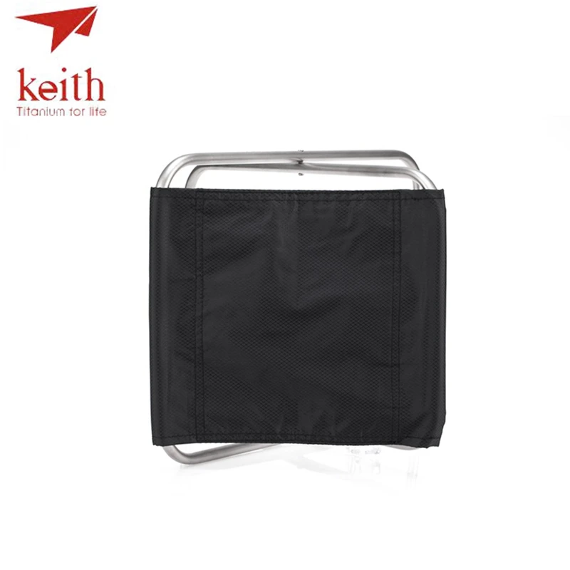 구매 Keith-순수 티타늄 접이식 의자, 초경량 휴대용 야외 하이킹 캠핑 낚시 전용 247g