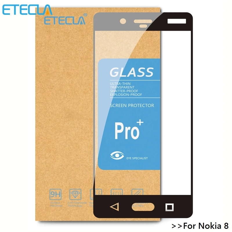 2 шт для Nokia 8 Стекло закаленное стекло Nokia8 защита экрана 0 33 мм HD 9H полная твердость