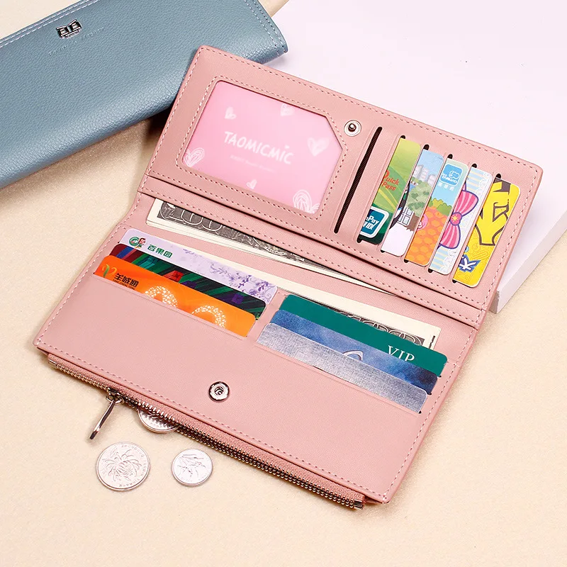 2019 кожаные женские кошельки модный клатч бумажник длинные новые мульти