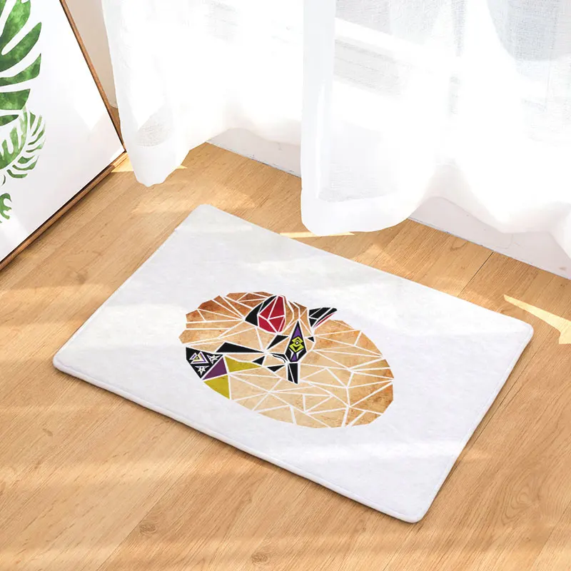 Monily Водонепроницаемые Anti Slip Коврик Простые Животные Картины Ковры Спальня