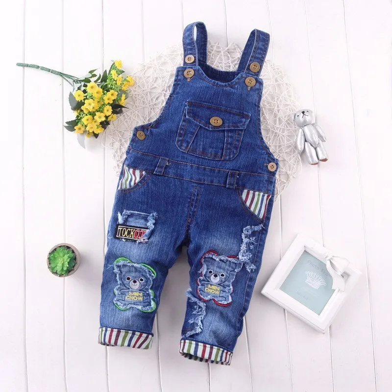 

IENENS 1-4Y Toddler Infant Boys Long Pants Denim Overalls Dungarees Child Kids Baby Boy Jeans Trousers Clothes Clothing Outfits
