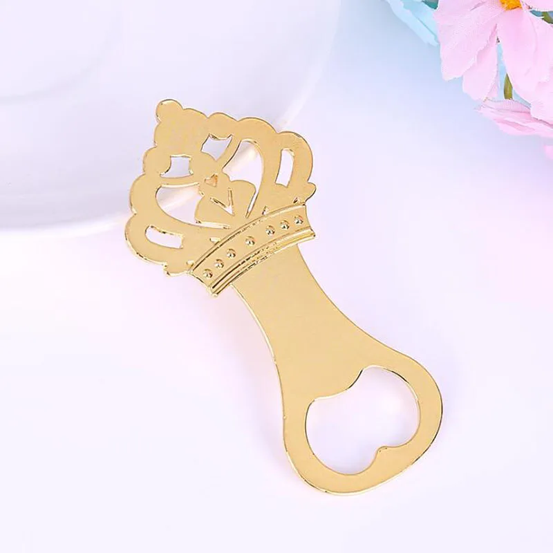 10 шт./лот свадебные сувениры вечерние Золотая Корона открывалка для бутылок