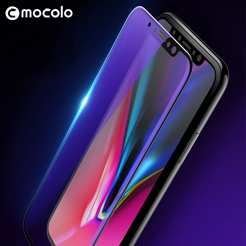 Защитное стекло Mocolo для iPhone X с полным покрытием защитой от синего света