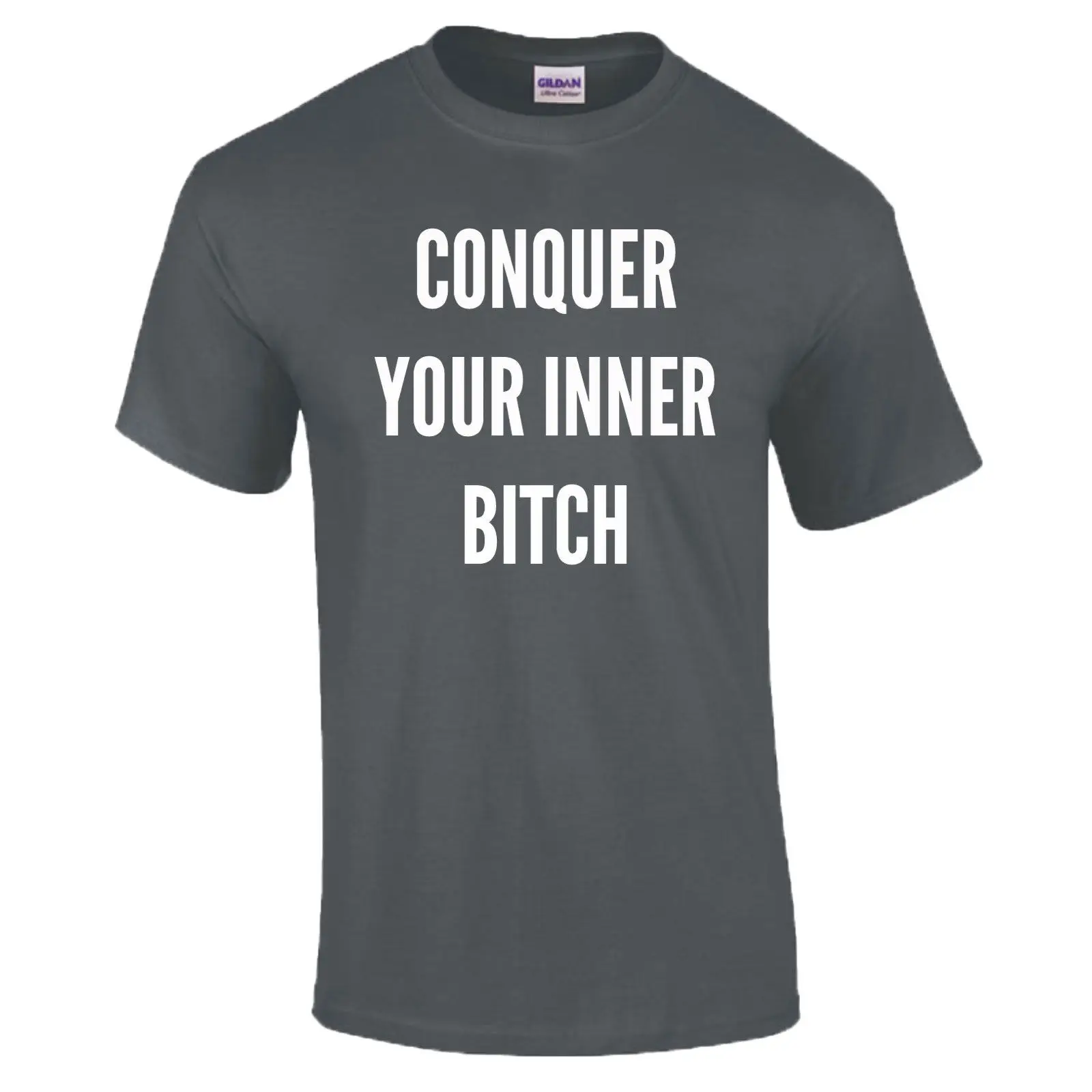 Conquer Your Inner Bitch Joe Rogan Inspired Motivation Premium футболка новые футболки Забавные топы Новые
