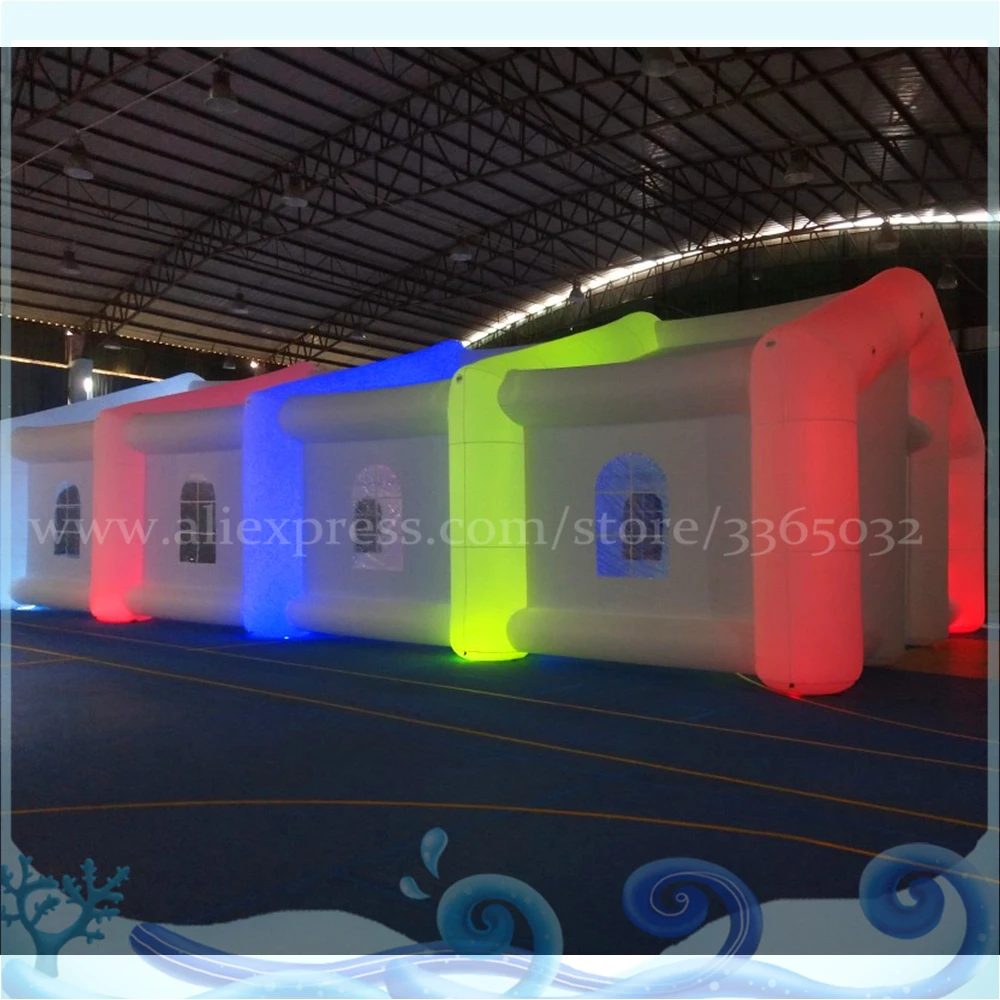 Красочный Светодиодный Освещение Реклама Надувные photo booth свадебный шатер