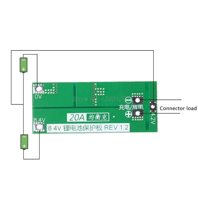 2S 20A 7 4 V 8 литий ионный аккумулятор 18650 зарядное устройство PCB плата защиты BMS AUG_18