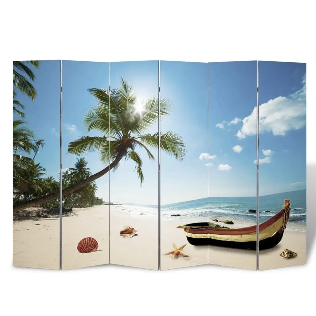 VidaXL перегородкой печати 240x180 пляжные|room divider|beach printbeach room |