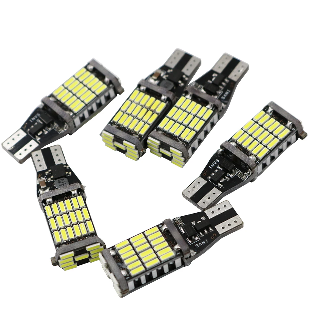 YSY 10X Canbus 921 912 T10 T15 45 светодиодный 4014 SMD 45SMD светильник s без полярности лампа