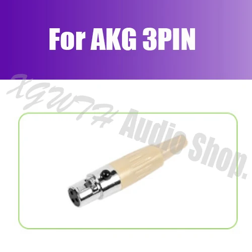For AKG 3 Pin Однонаправленная головная повязка головной микрофон для Shure Sennheiser AKG MiPro Audio-Technica 4Pin 3Pin TA4F 3,5 мм замок - Цвет: For AKG 3 Pin