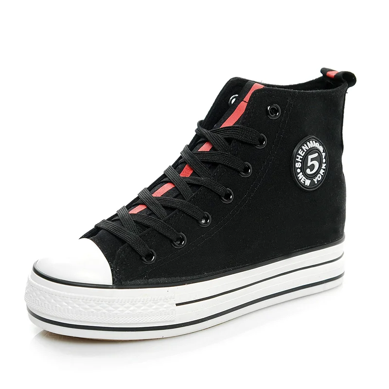 Мода 2017 Весна Женщины Повседневная Обувь босоножки Высота Увеличение Дышащий