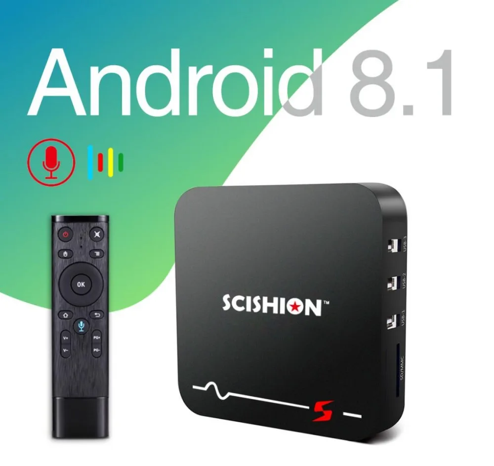 Ilebygo Android 8.1 TV Box RK3229 2G RAM 16G ROM Home Media Player 4K H.265 SMART Voice Remote Control Set Top | Электроника