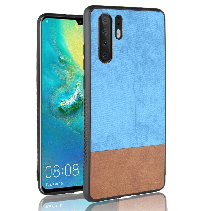 Чехол P30 для Huawei Pro Lite Nova 4e простой цветной художественный чехол из ткани и кожи P