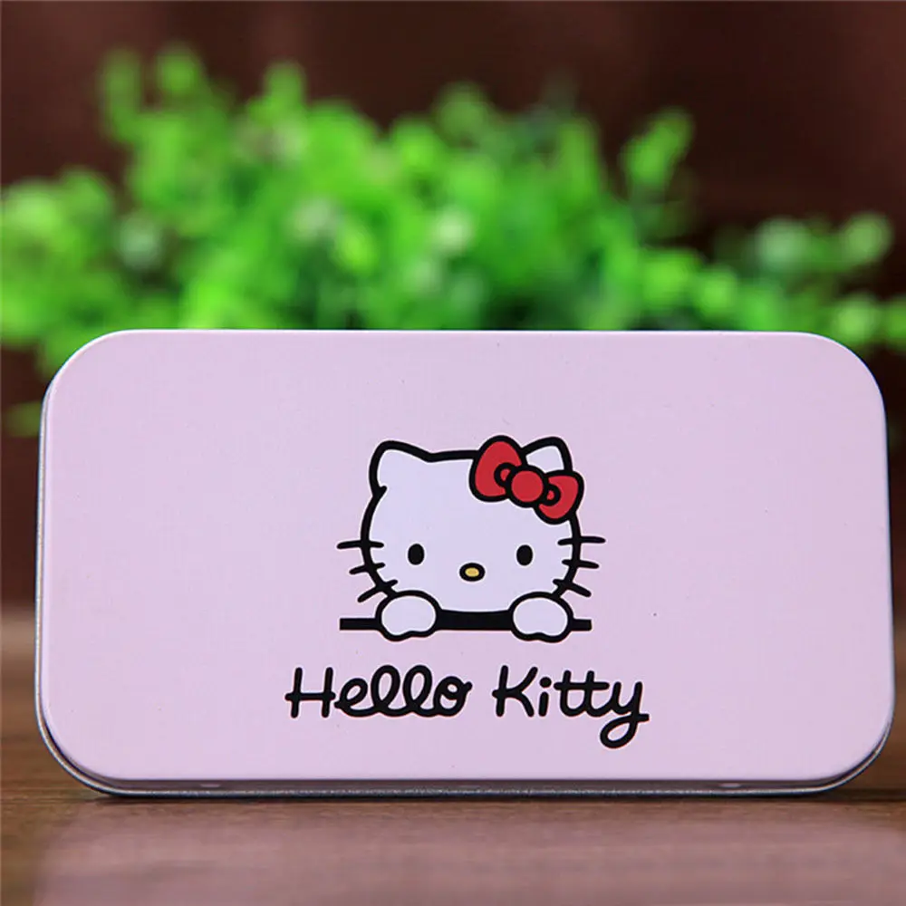 Модный профессиональный набор кистей для макияжа розовая косметичка hello kitty