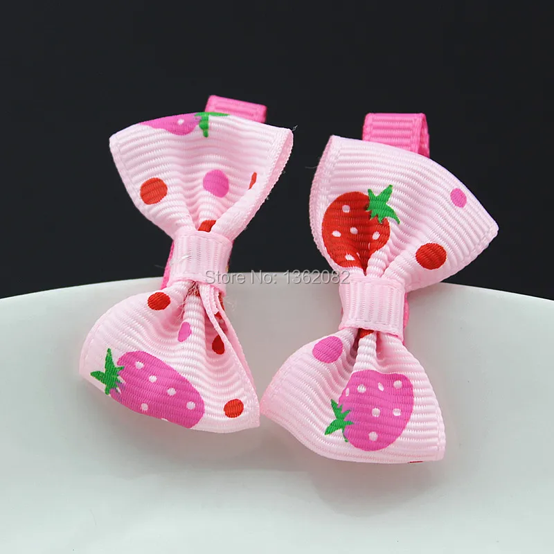 10 шт. заколки для волос девочек бант повязка милые фрукты Клубничные шпильки