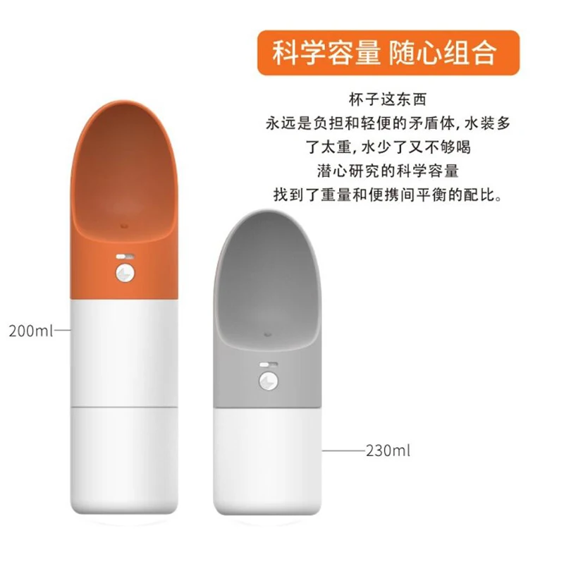 Youpin Moestar Съемная бутылка для воды 2 в 1 собак и кошек с защитой от