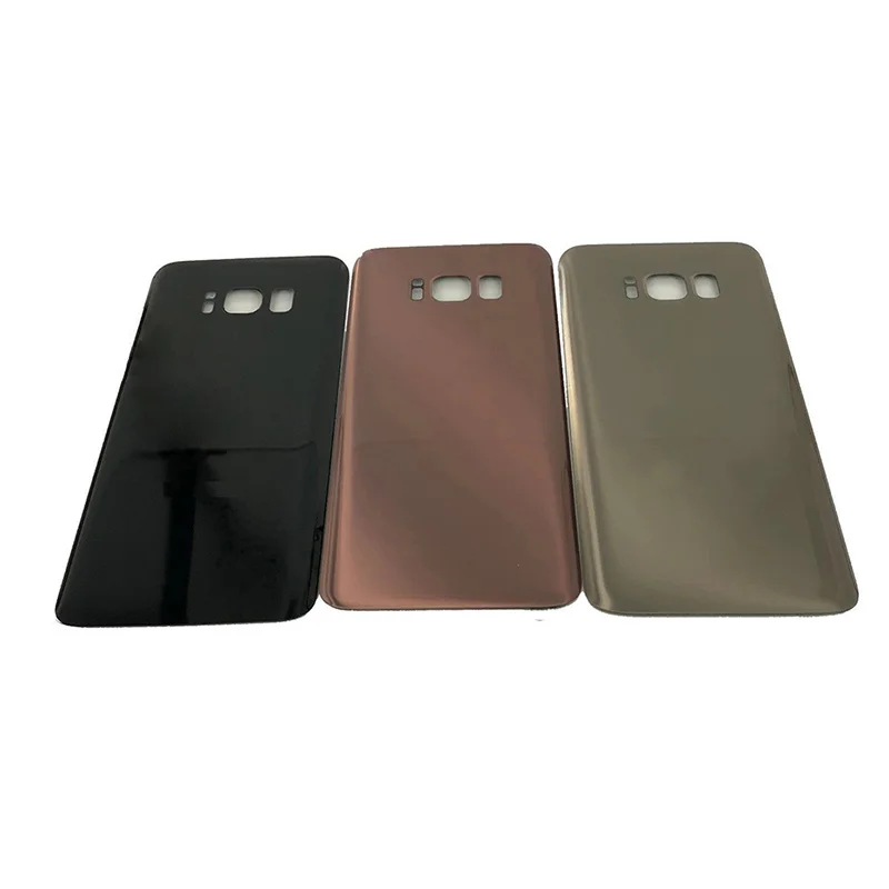 10 шт. для Samsung S8 G950F Задняя стеклянная крышка батареи Корпус Plus + G955F задняя