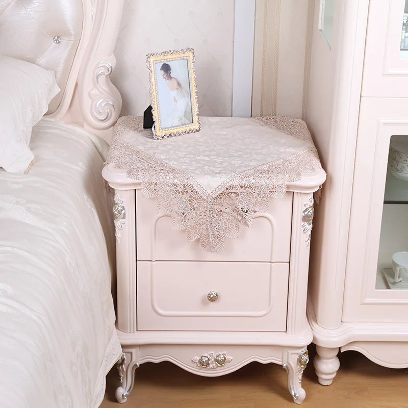 1 шт. европейская сатиновая скатерть с вышивкой и кружевом|lace cloth material|lace blondecloth