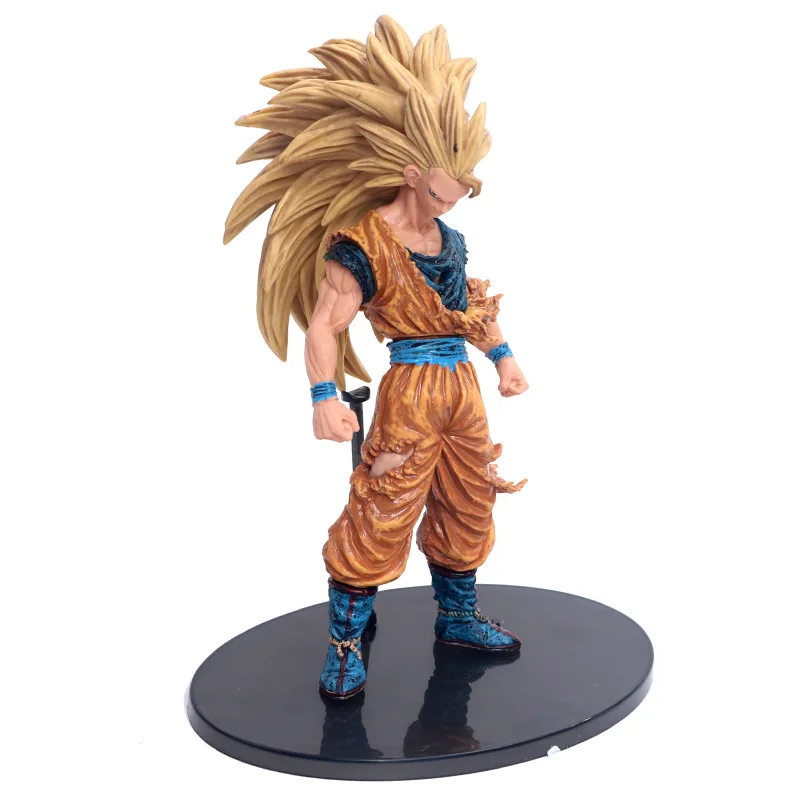 Драконий жемчуг Z Супер Saiyan Сон Гоку битва поврежденная краска для ПВХ Фигурки