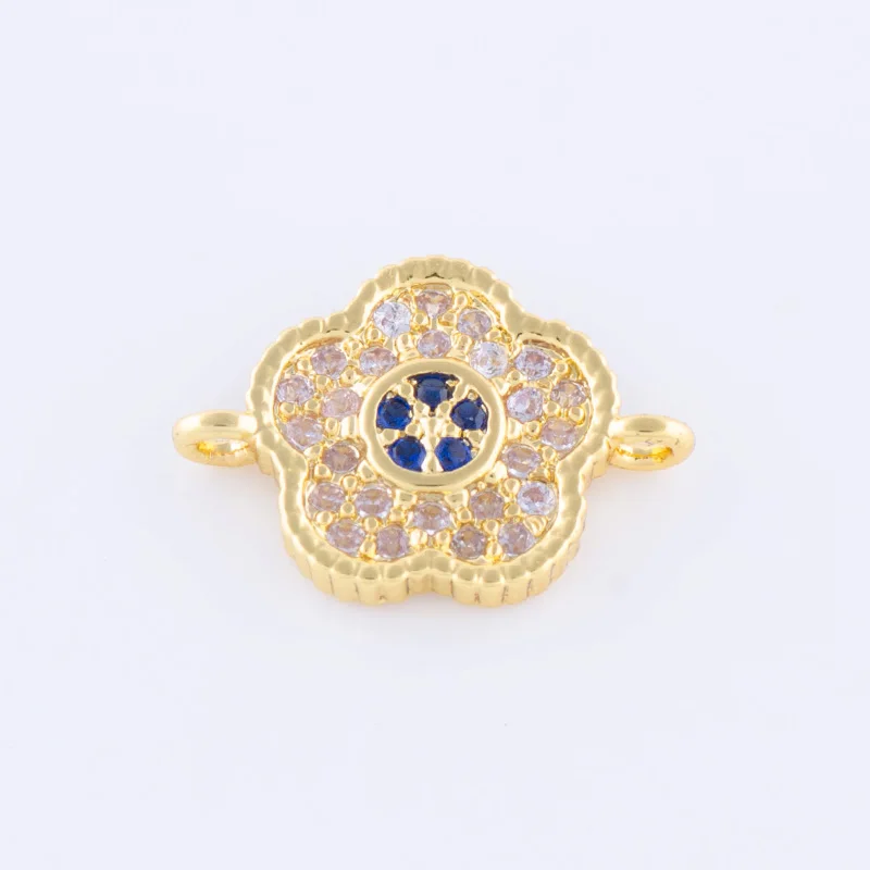 Принадлежности для ювелирных изделий micro pave с фианитами цветами коннектор