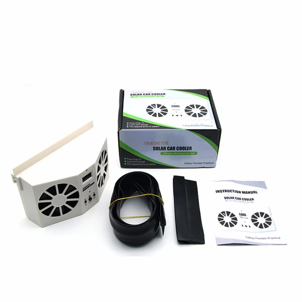 1 шт. на солнечных батареях автомобильный вентилятор для окна вентиляционное