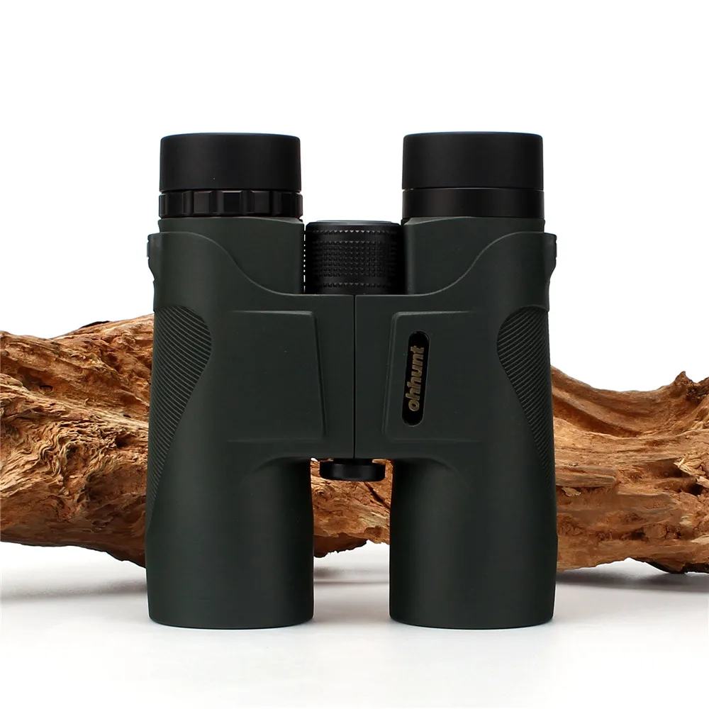 Охотничий бинокль ohhunt 12X42, водонепроницаемый противотуманный телескоп, мощный яркий оптический прицел, походный бинокль, темно-зеленый