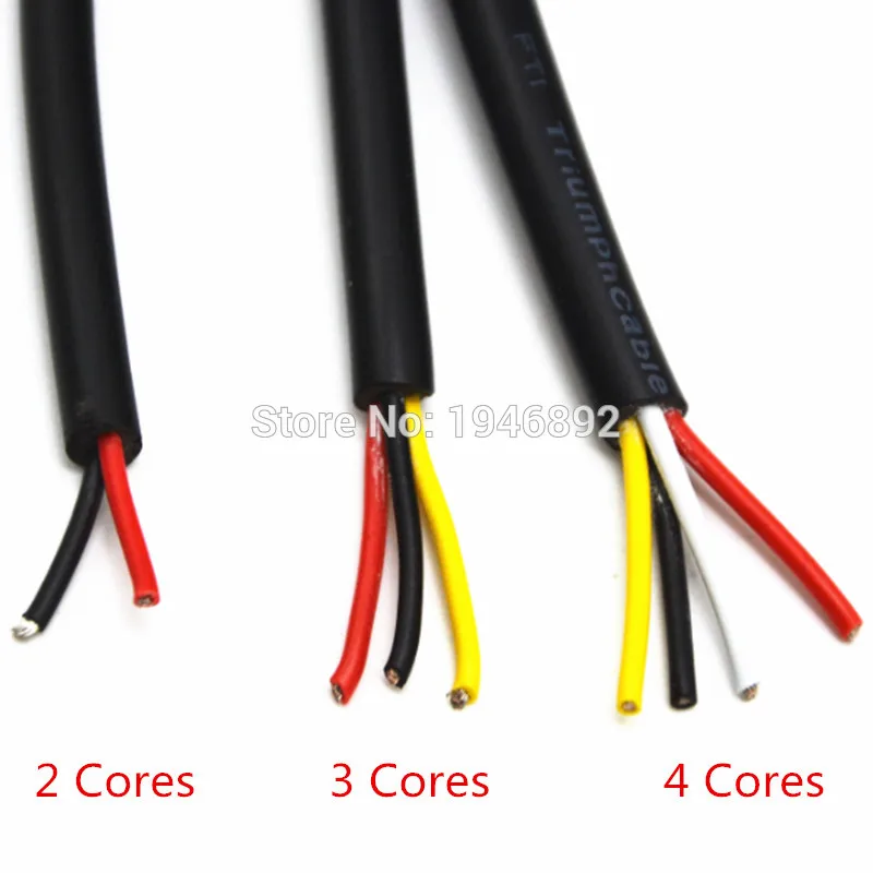 5 м UL 2464 2C/3C/4C 24/26/28 AWG многожильный кабель с покрытием из ПВХ луженый медный провод