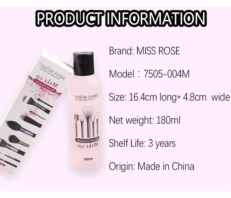 Makeup Brush Cleaner Puff Sponge Ball Beauty Tool Cleaning Solution Fragrance-free Preservatives Products Tools |
