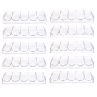 Прозрачная акриловая покерная лоток для чипсов, 10 шт., 100 фишек, чехол для вечерние, дома, казино, настольной игры, без крышки