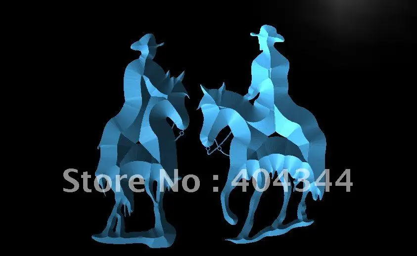 

LB750- Western Cowboy Rodeo Horse Pub Bar Light Sign home decor crafts