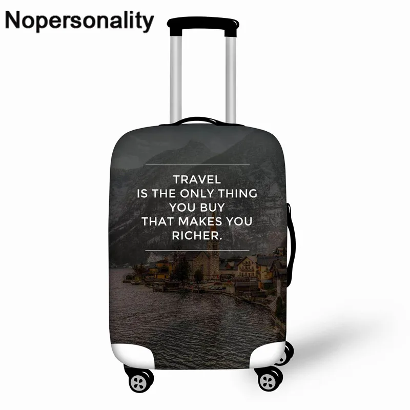 L1679 Nopersonality Синий 18-32 дюймов Чехол для костюма, пылезащитный чехол, чемодан на колесиках, эластичный защитный чехол, модные аксессуары для путешествий - Цвет: L1679