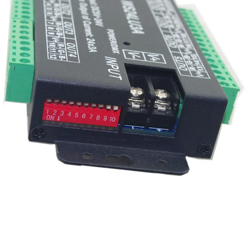 1 шт. WS24LU3A 24CH DMX контроллер 512 декодер RGB светодиодная лента модуль Dump узел 24x3A |