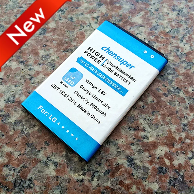 BL-41A1H Высококачественная батарея для телефона 2600 мАч LG Optimus F60 MS395 D390N Tribute VS810PP Transpyre