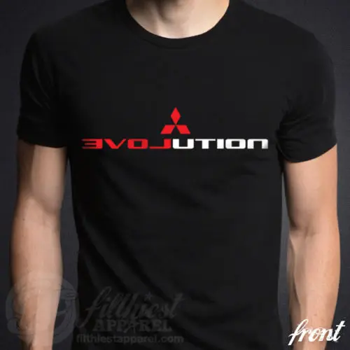 Evolution Love T-Shirt Mens Womens Gsr Jdm Fits Japanese Classic Car Lancer Evo 7 8 9 Ix X Men Homme 2019 Men Summer T Shirts