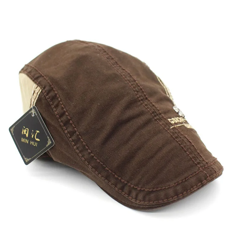Minhui Fashion Берет шляпы из хлопка для мужчин и женщин козырьки Sunhat Gorras Planas плоские